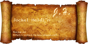 Jockel Helén névjegykártya